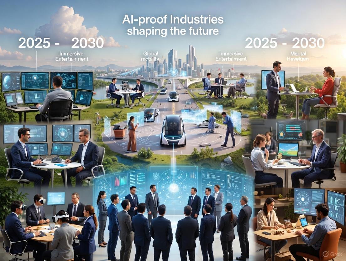 10 AI-Proof Industries Shaping Our Future (2025–2030)